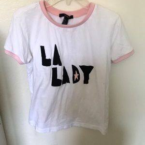 White shirt with cute design